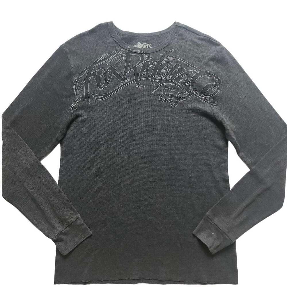 Fox Racing Y2K Graphic Long Sleeve Thermal Shirt Size XXL